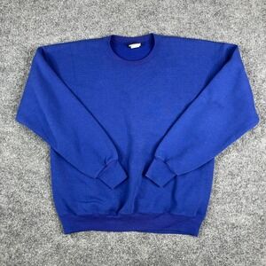 Lee Sturdy Sweats Mens Size XL Blue Heavyweight Crewneck Sweatshirt